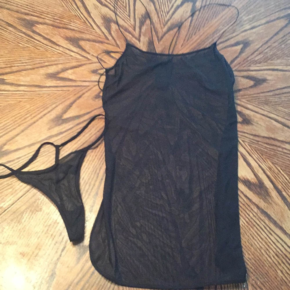 Black Nighty Set Size Small